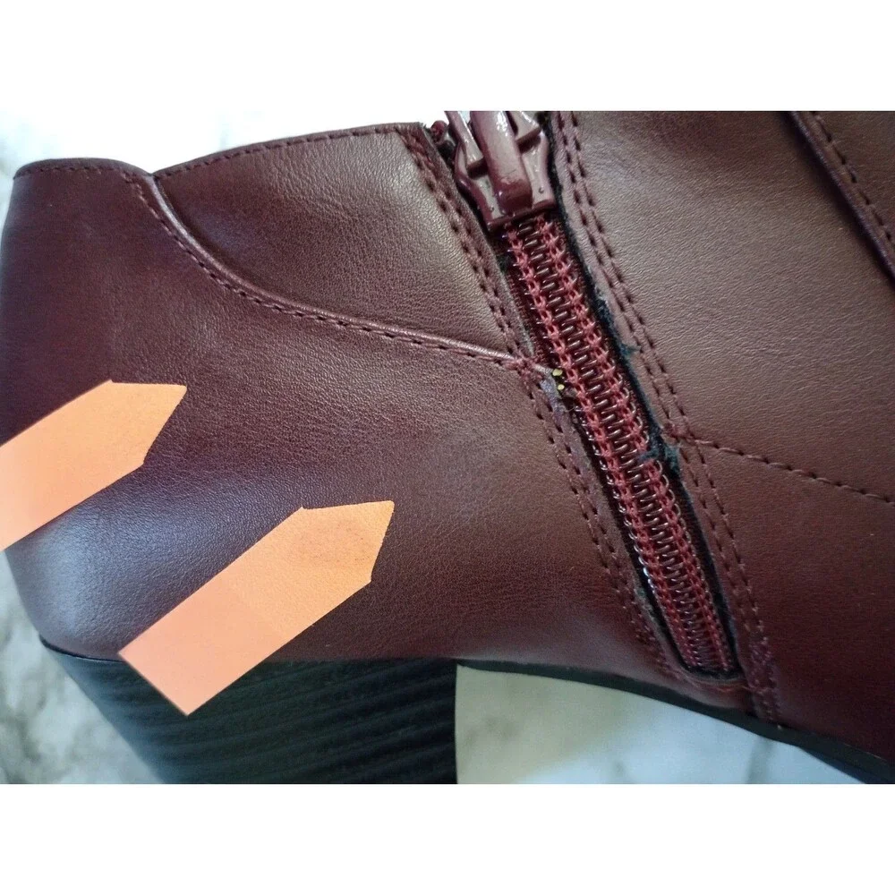 NWT Croft & Barrow Ortholite Ankle Boots Block Heel Size 9.5M