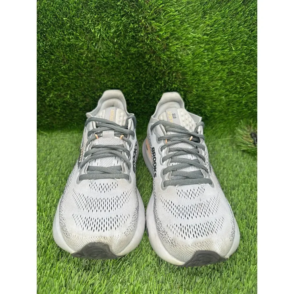 Brooks Adrenaline GTS 25 1204431B032 Athletic Shoes Womens 8.5B Gray Mesh Sports