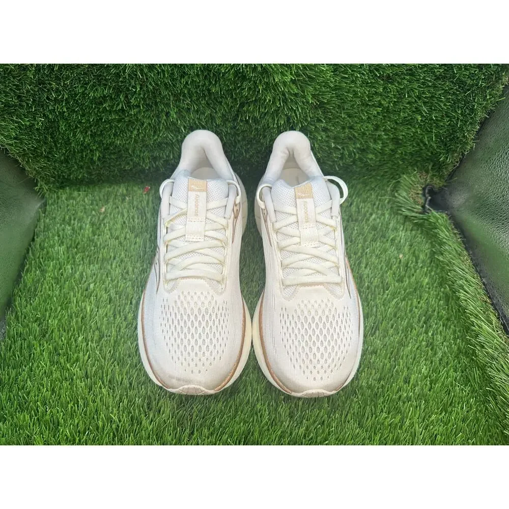 Saucony Ride 18 S11000-104 Athletic Sneaker Women's 7 Beige Mesh Jogging Running