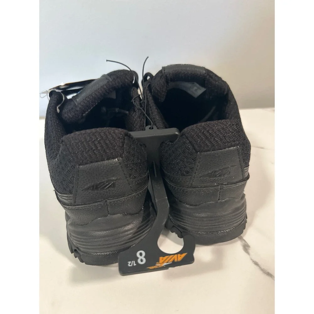 Avia Elevate Sneakers Womens 8.5 Black New Memory Foam Odor Control WMAV21ES042L