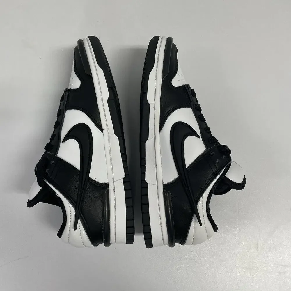 Nike Wmns Dunk Low Twist Panda DZ2794 001 Size 5 Women Black White Leather Shoe