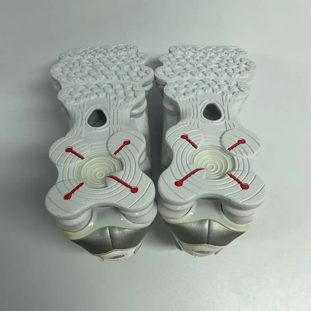 Nike Wmns Shox TL White Silver 2023 AR3566 100 Size 8.5 Women Vintage Yellowing
