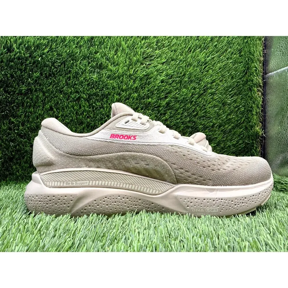 Brooks Adrenaline GTS 24 1204261B159 Athletic Sneaker Womens 7.5B Beige Mesh Gym