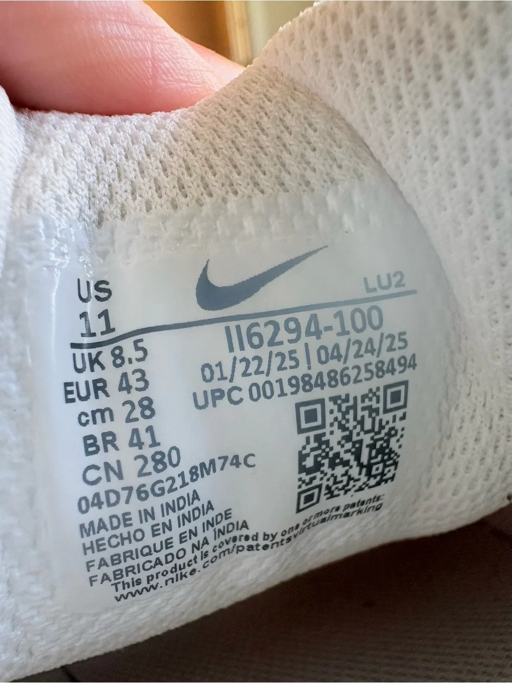 Nike worn once