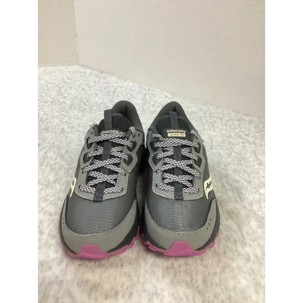 Saucony Aura TR Womens Trail Running‎ Shoes Fossil Grape Grey Purple S10862-12 5