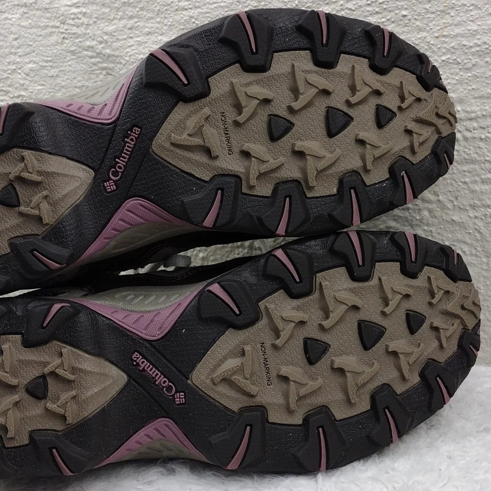 Columbia Dogwood Contour Comfort Gray Mesh Suede Leather Lace Up Hiking Sneaker