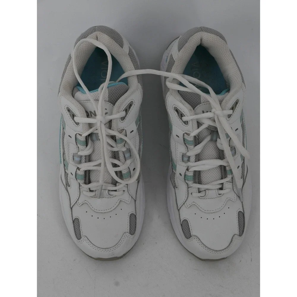 Vionic 23WALK Shoes White Gray Mesh Walking Comfort Sneakers Women's Size 8