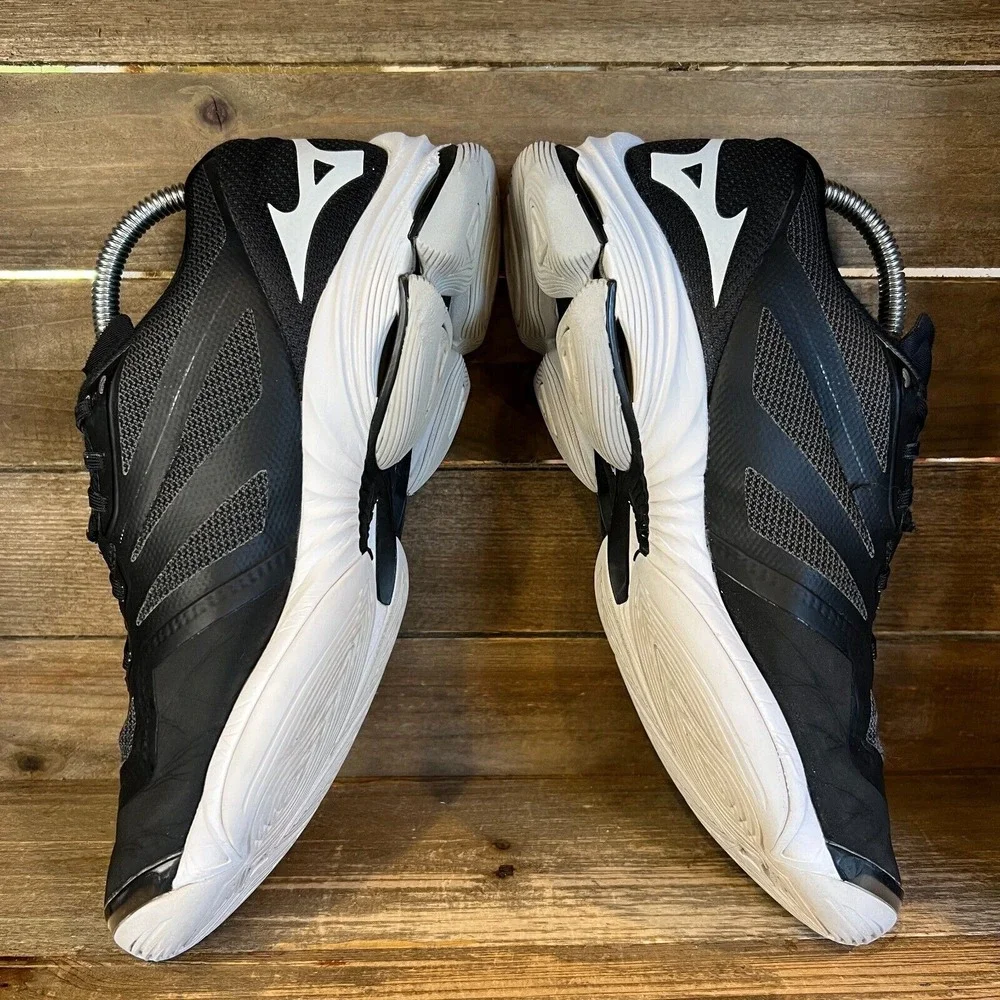 Womens Mizuno‎ Wave Lightning Z6 Black Athletic Volleyball Shoes Sneakers Size 9