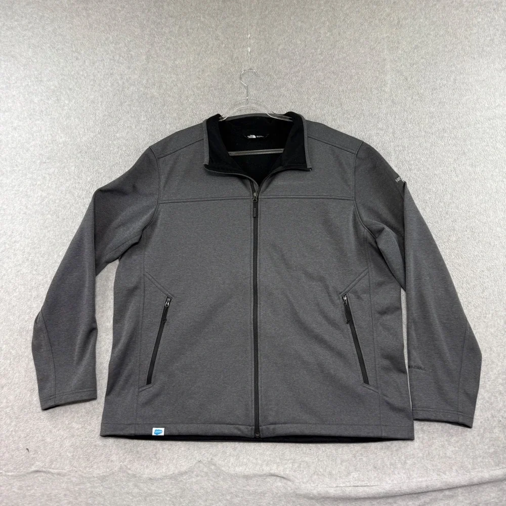 The North Face Windwall Jacket Mens XXL Grey Salesforce Full Zip Softshell