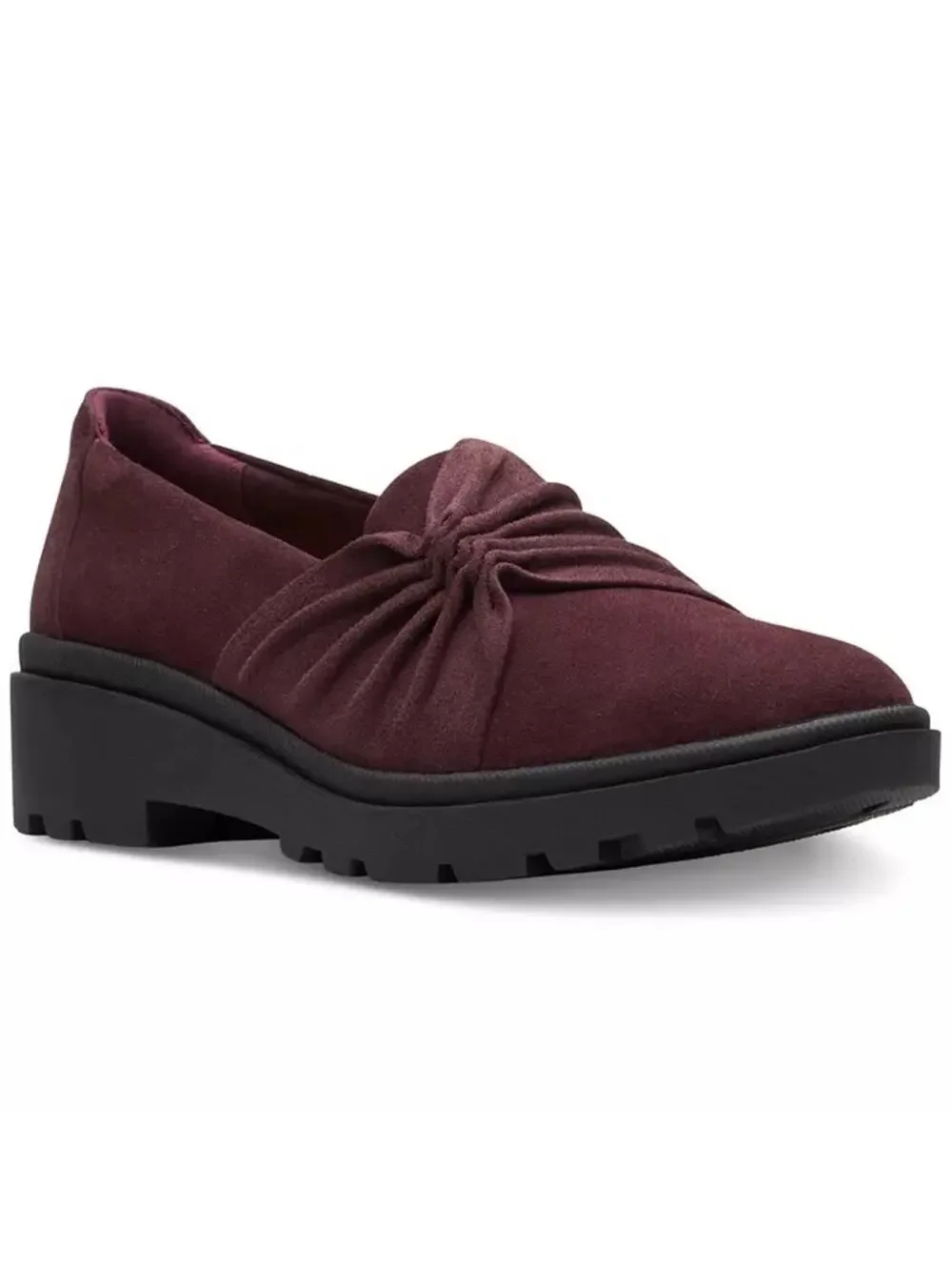 NWOT Clarks Collection Calla Style Ruched Slip‎ On Loafers Size 8