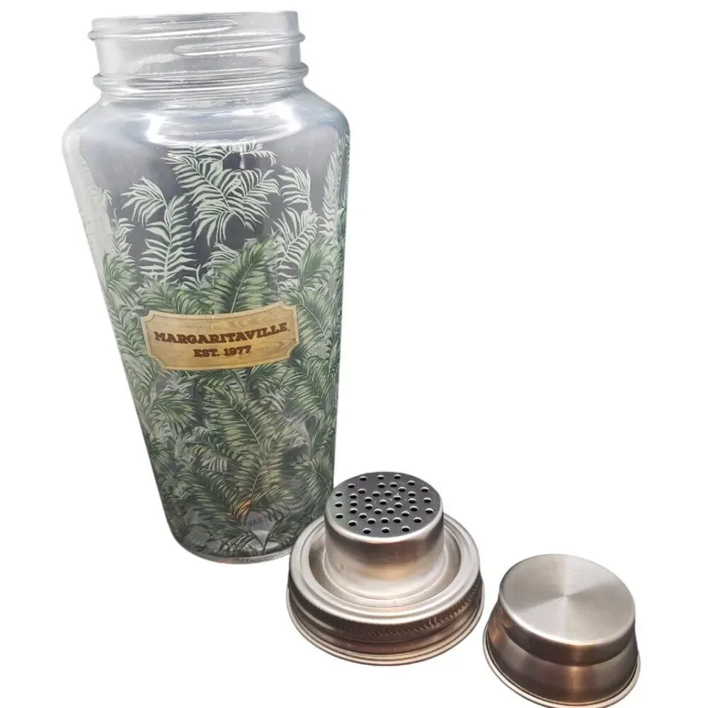 Margaritaville Glass Shaker Tropical Palm Trees Replacement 27oz Jimmy Buffett