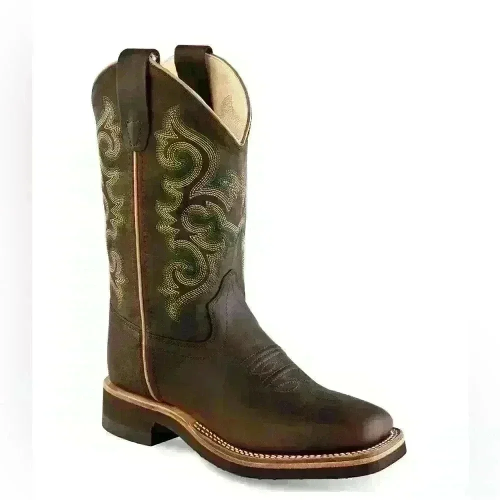 Old West Children's Broad Square Toe Boot