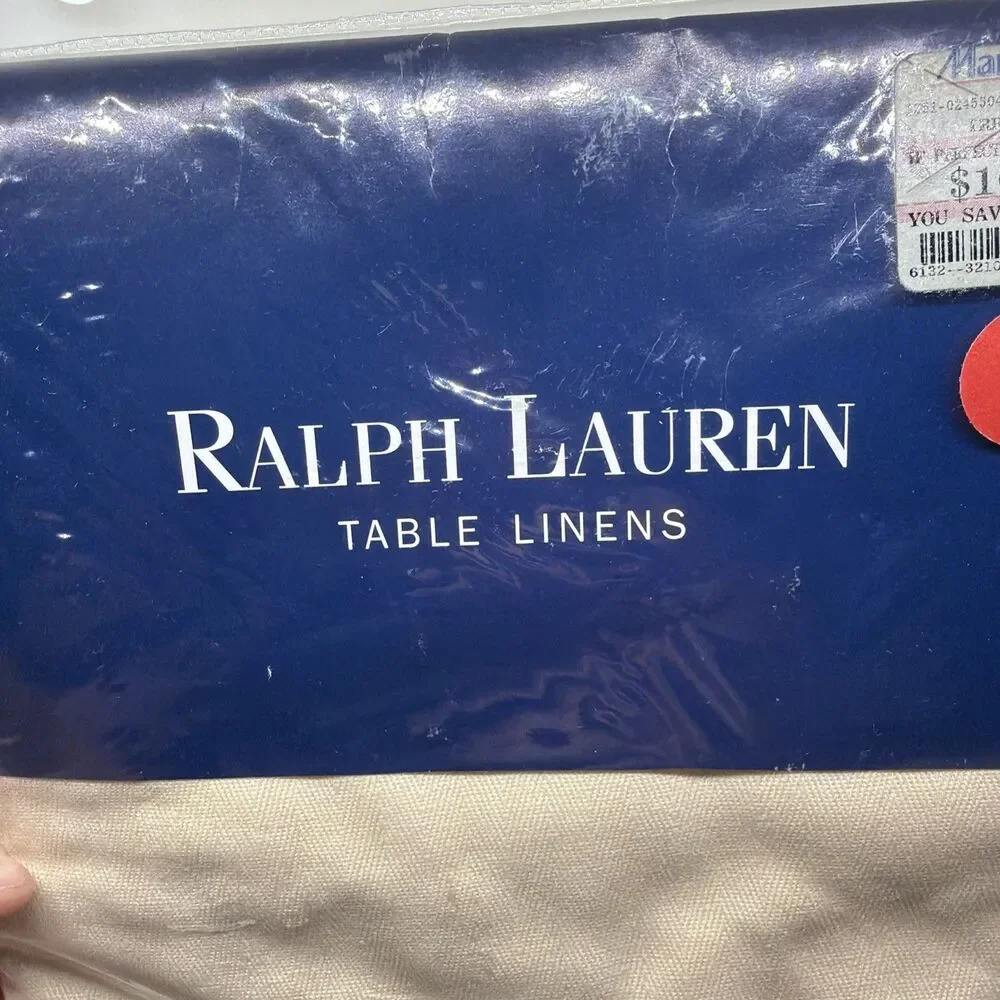 Ralph Lauren Table Linen Fairlane 70” Round- Brand New!