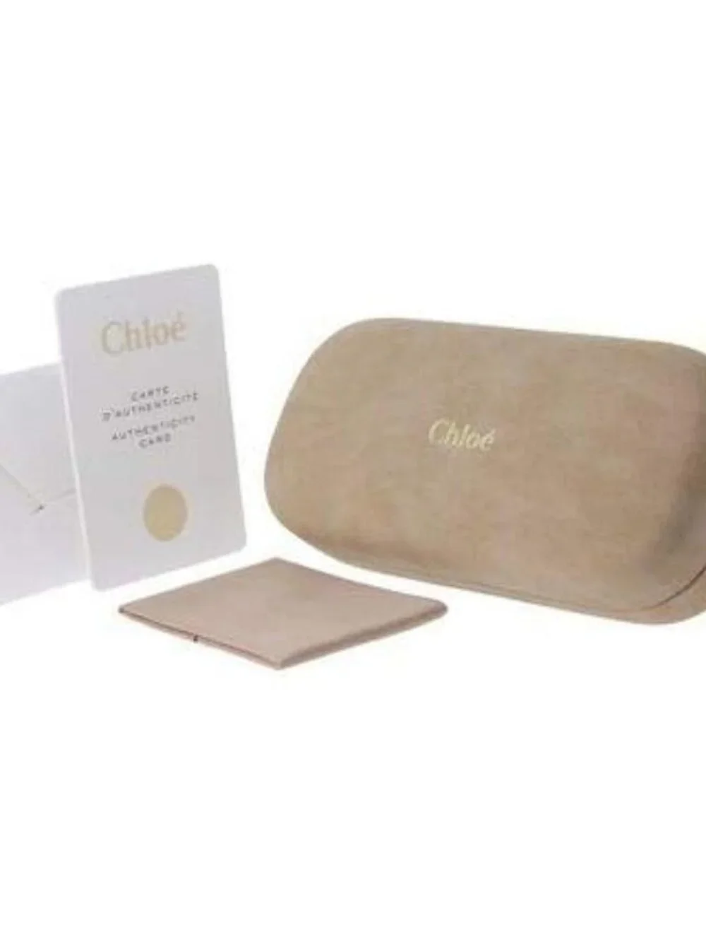 New Chloé Womens Round/Oval Gold Gold Transparent Fashion Designer Eyeglasses