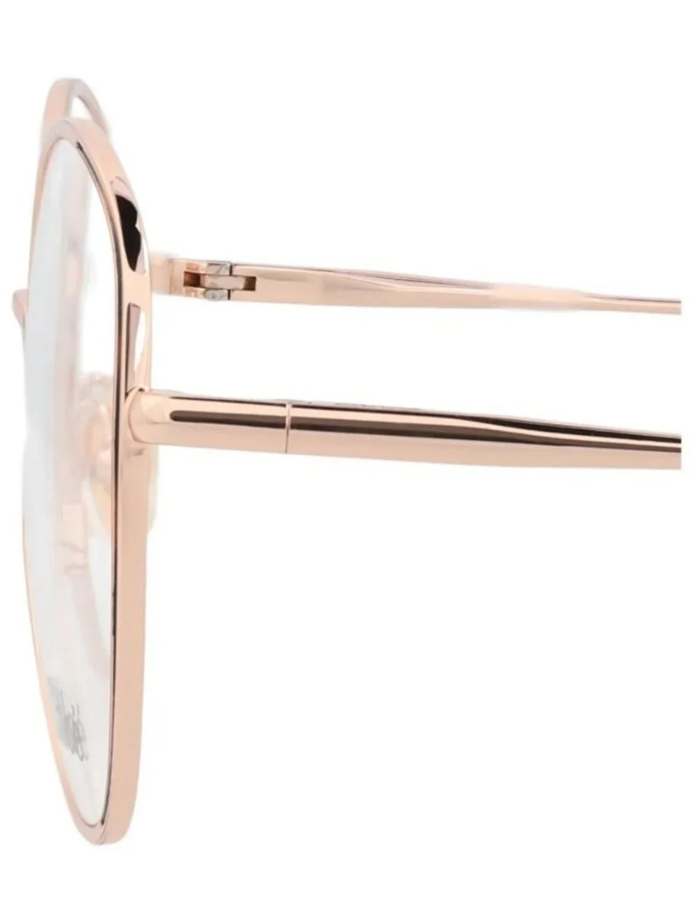 New Chloé Womens Round/Oval Gold Gold Transparent Fashion Designer Eyeglasses