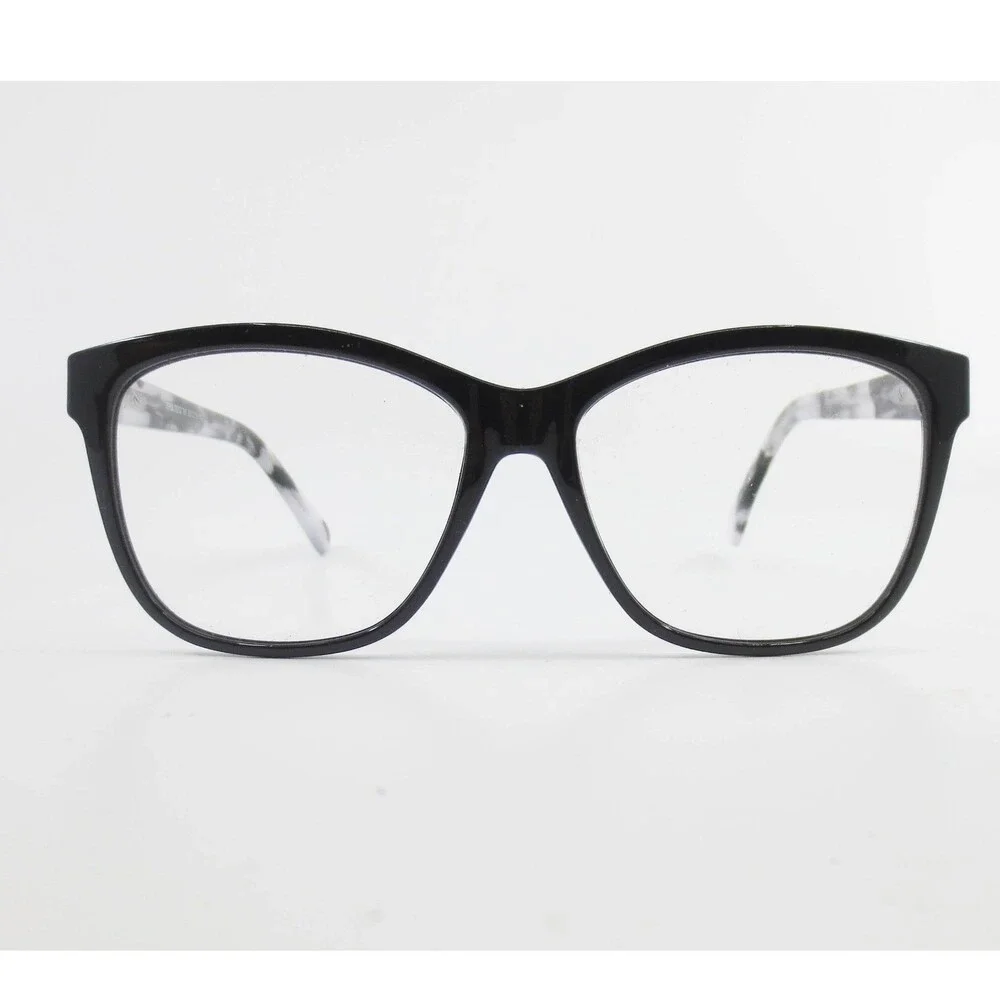 South Hampton Sun SHS 7002 BK Black Grey Marble Cat Eye Eyeglasses 55 15 140