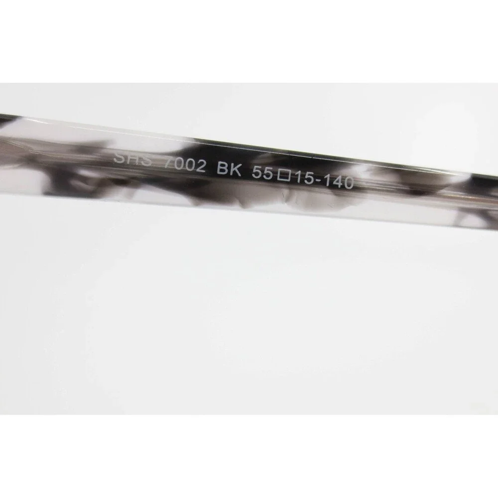 South Hampton Sun SHS 7002 BK Black Grey Marble Cat Eye Eyeglasses 55 15 140