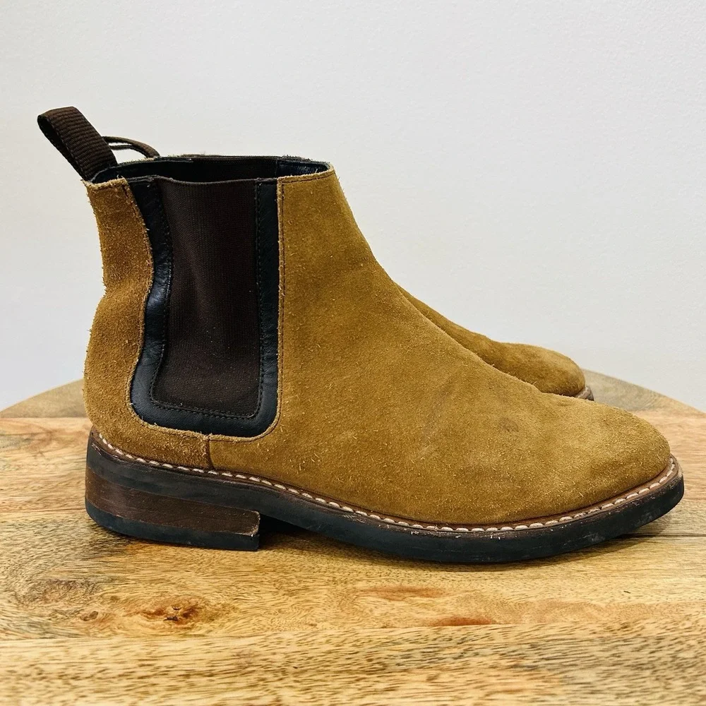 Thursday Boot Co. Men's Duke Chelsea Boot in Honey Suede Size 8.5