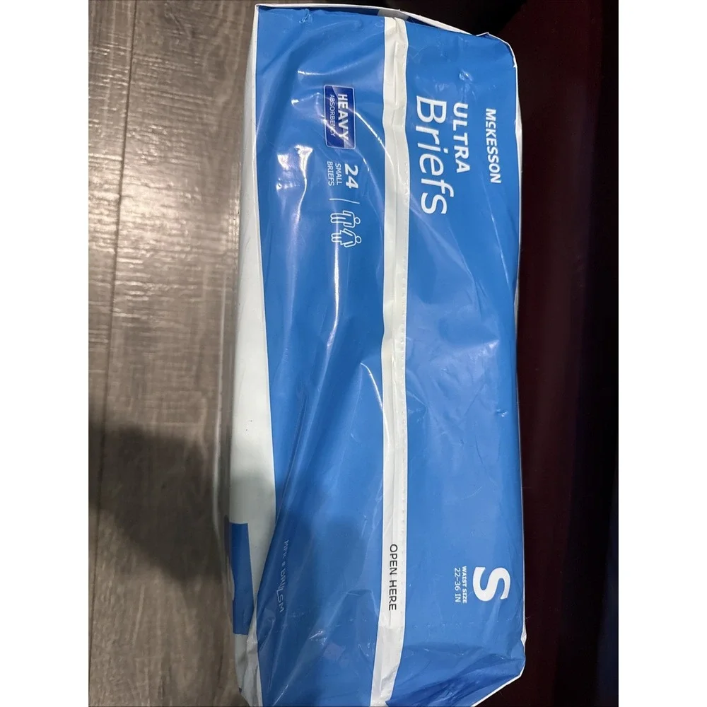 McKesson Ultra Heavy Absorbency Adult Disposable Brief Diapers S Tab Closure 24