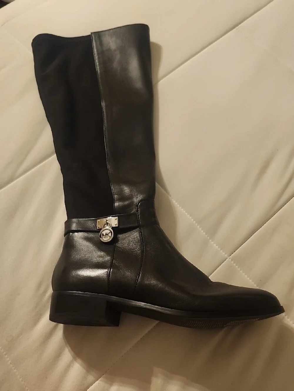 Michael Kors Black Leather Riding Boots
