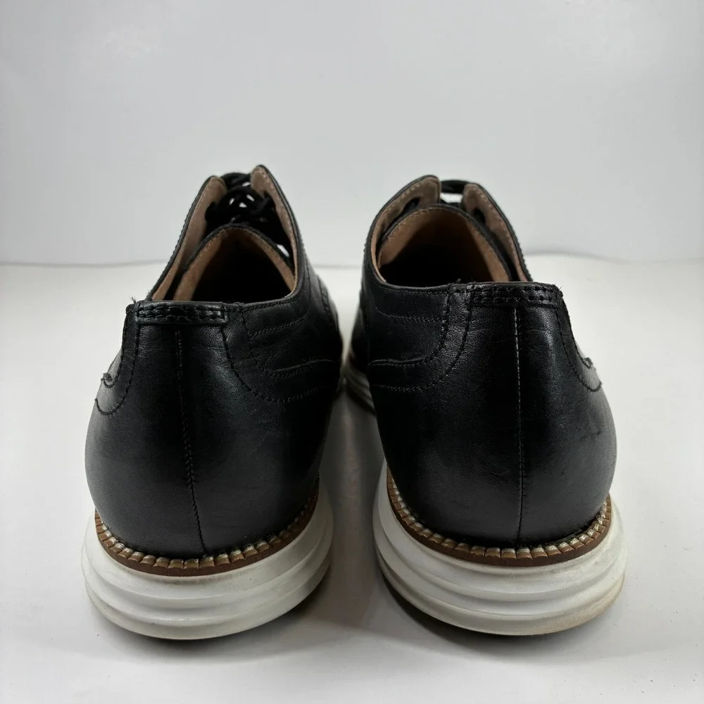 Cole Haan OriginalGrand Men's US 11M Black Leather Wingtip Oxford Shoes C26469