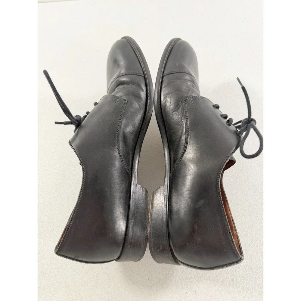 Vintage Polo Ralph Lauren Black Leather Oxford Dress Shoes Men's Size 7.5 D‎