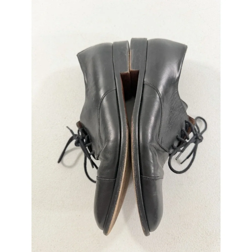 Vintage Polo Ralph Lauren Black Leather Oxford Dress Shoes Men's Size 7.5 D‎