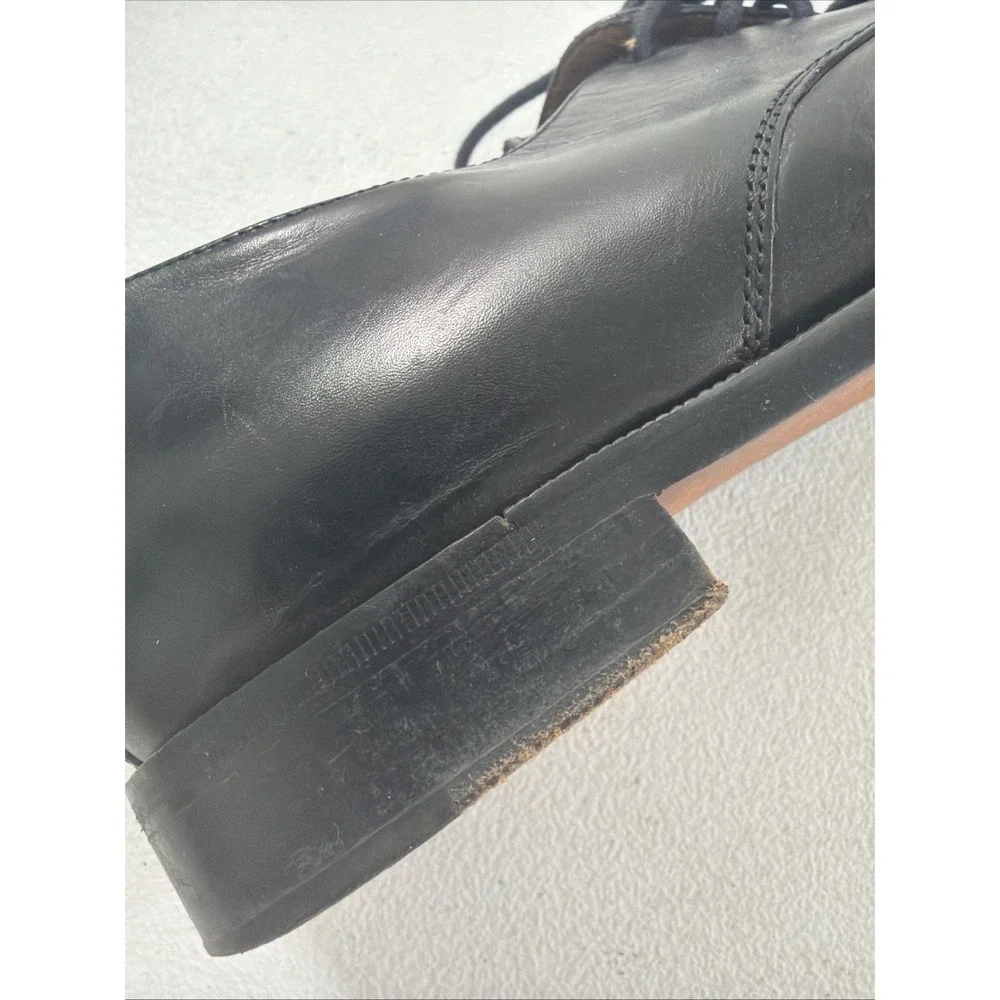 Vintage Polo Ralph Lauren Black Leather Oxford Dress Shoes Men's Size 7.5 D‎