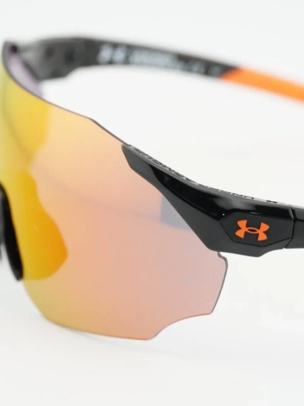 Under Armer UA HAMMER/F 0807 50 Shield Sunglasses - Black/Orange