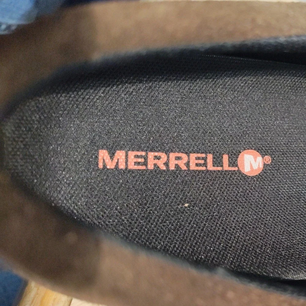 Merrell Black Slate Suede Oxford Shoes Mens 13 Brown Lace Up Dress Casual J94379