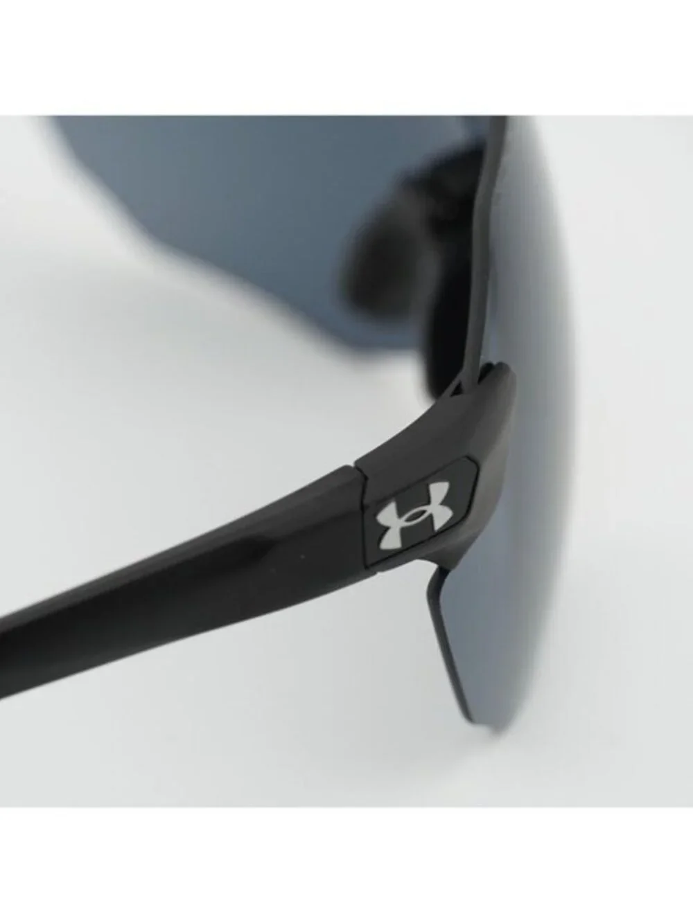 Under Armour UA HALFTIME/F 003 Sunglasses Matte Black Shield Frame, Grey Lenses
