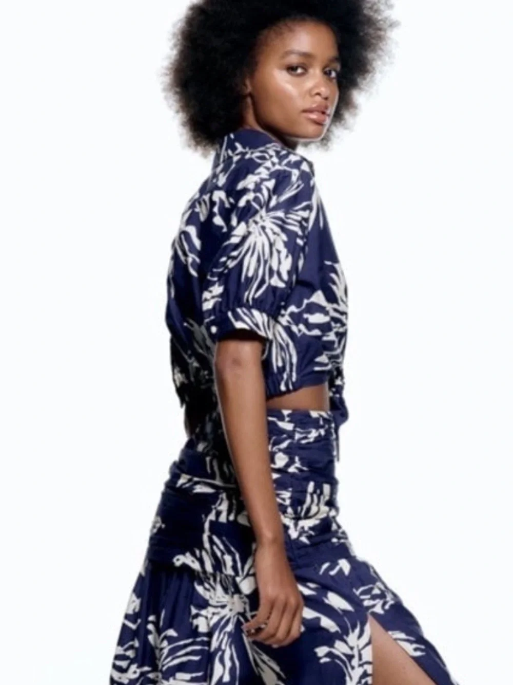 Zara floral cropped
