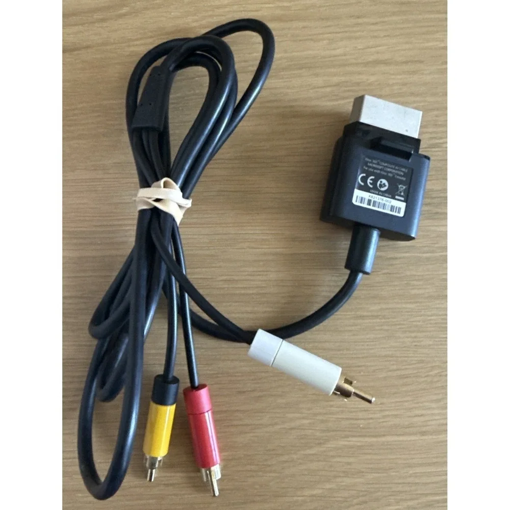 Genuine‎ Official OEM Microsoft XBOX 360 Composite AV Cable X821376-002