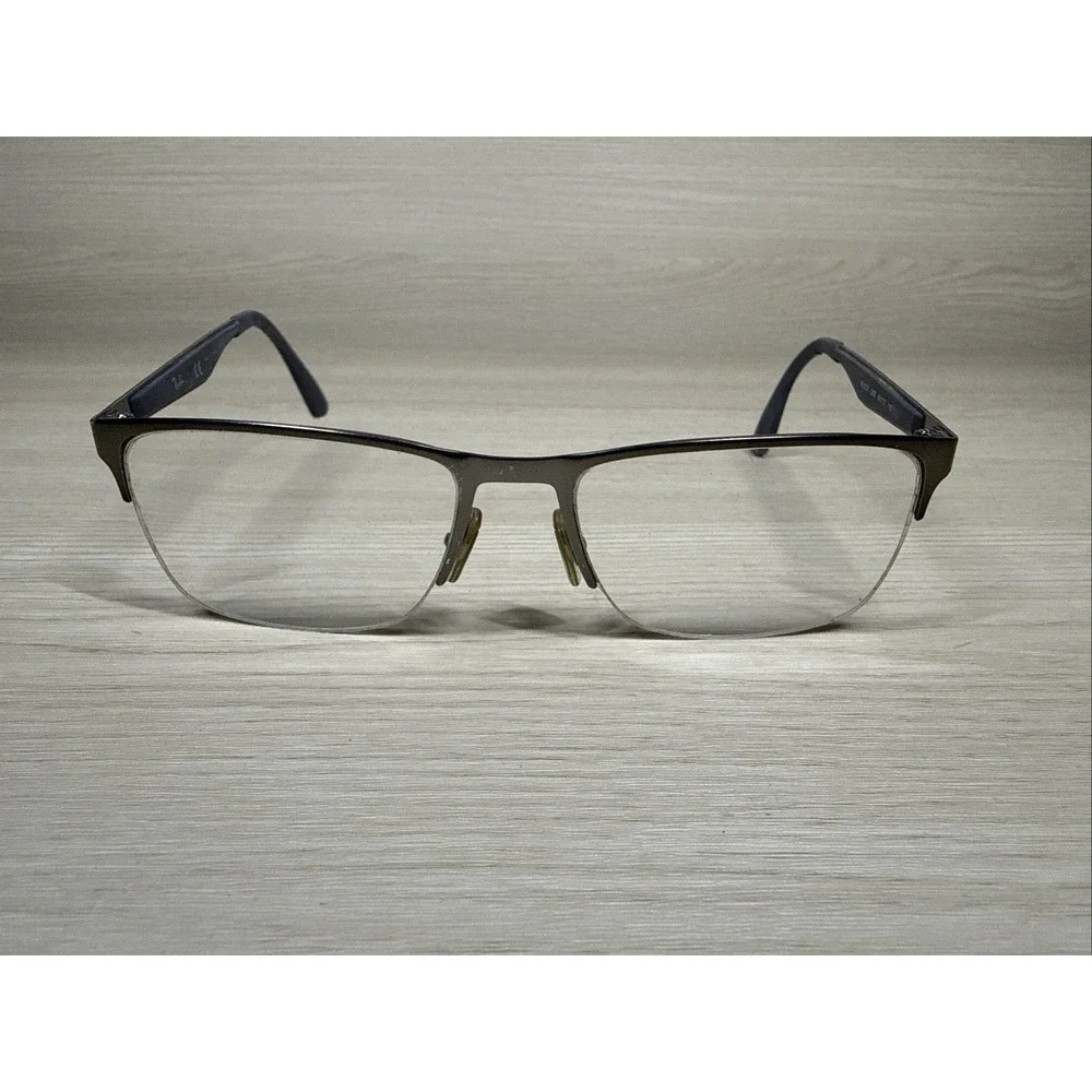 RAY-BAN RB6335 2855 Gray Matte Half Rim‎ 54-17-145 Eyeglasses Frame ONLY