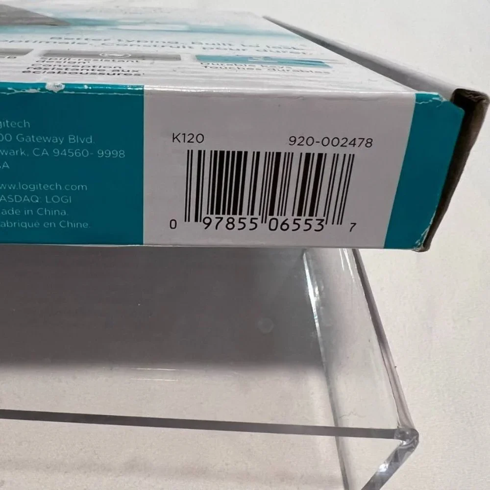 Logitec Keyboard K120‎ Plug-and-Play USB Keyboard, black NIB-Open box unused