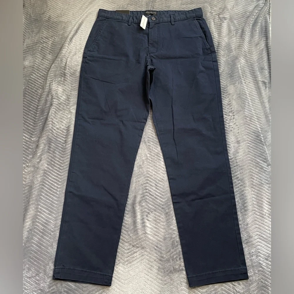 Banana Republic Pants NWT‎ 35x32 Men’s Lived In Chino Navy Blue Athletic Fit