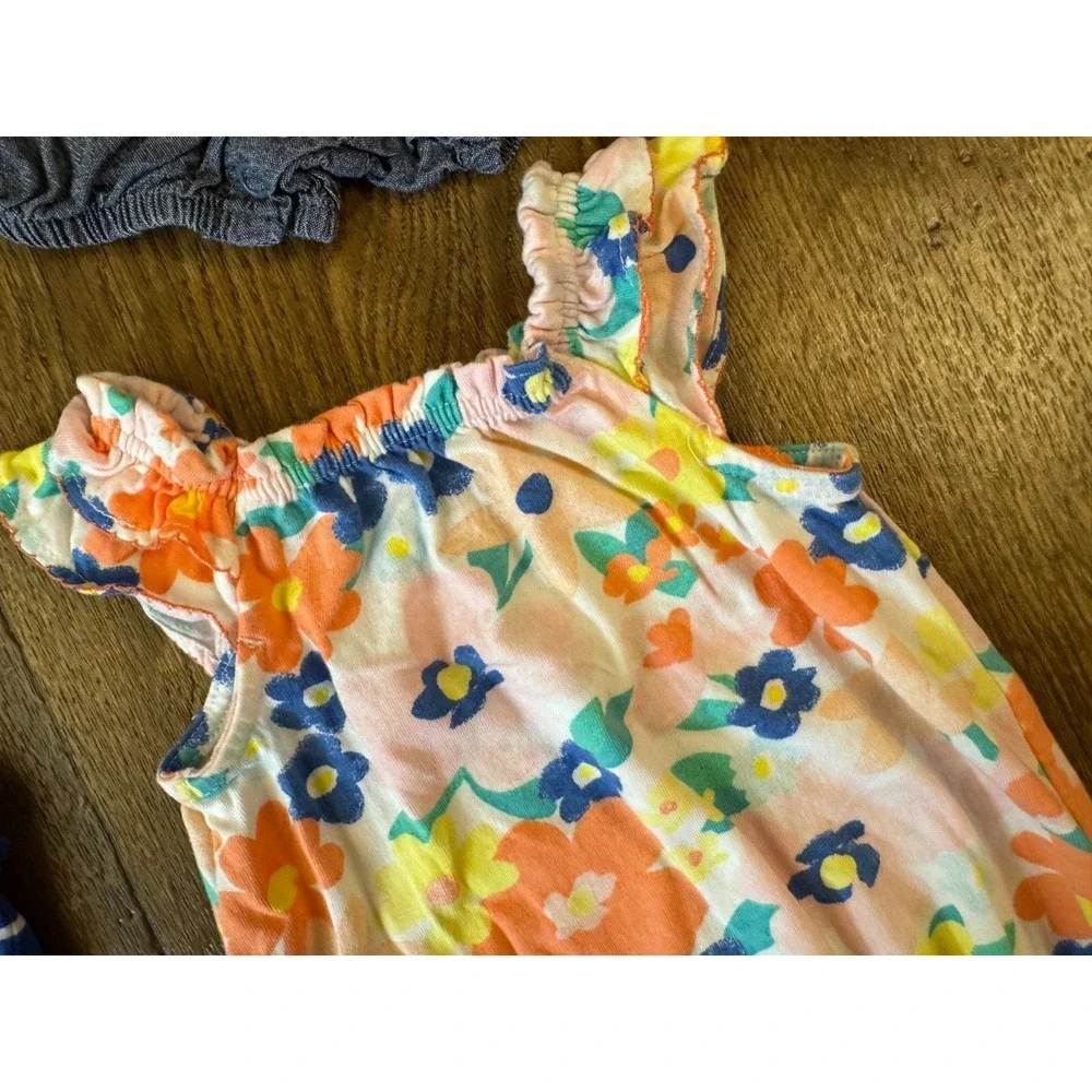 Carters Baby Girl Clothes Lot 3 Months Rompers Outfits Summer‎ Bundle Strawberry
