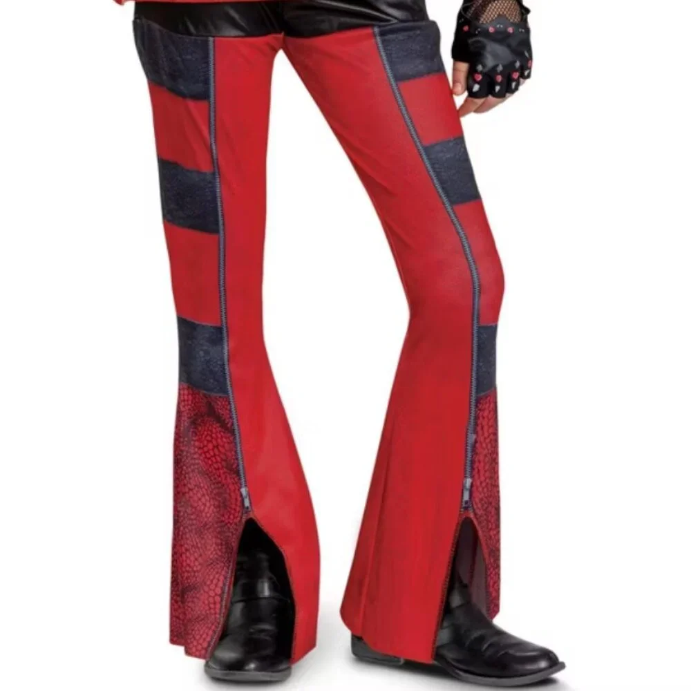 Descendants RED, Wig, Light Up Watch Halloween Costume 10/12 Deluxe Disney Girls