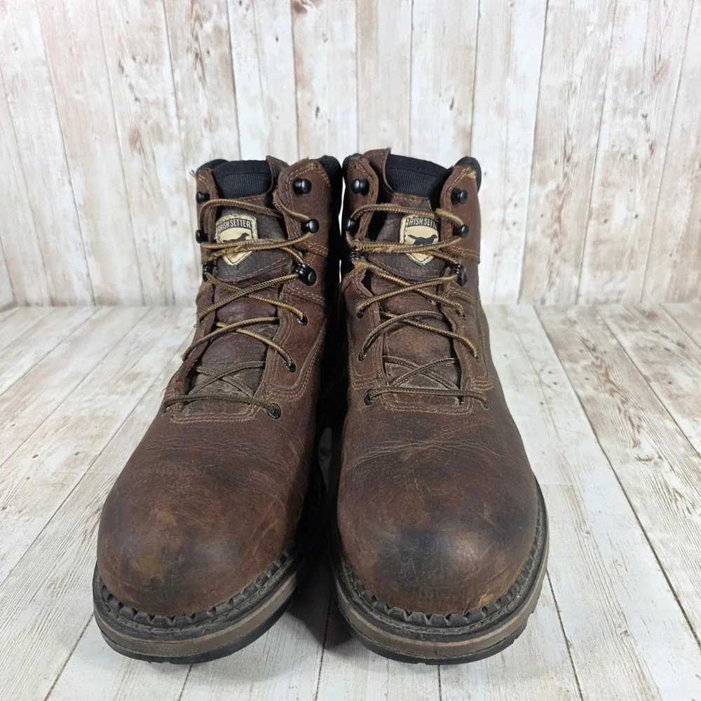 Irish Setter 83608 Work Boots Mens Size 11 D Brown‎ Leather Waterproof Vibram