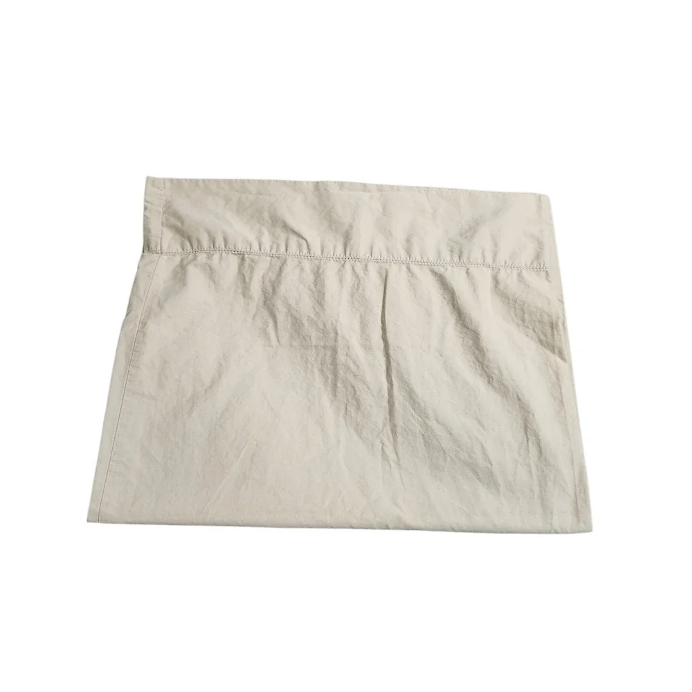 Court of Versailles Standard Pillowcases Pair‎ Champagne Beige Hemstitch Cotton