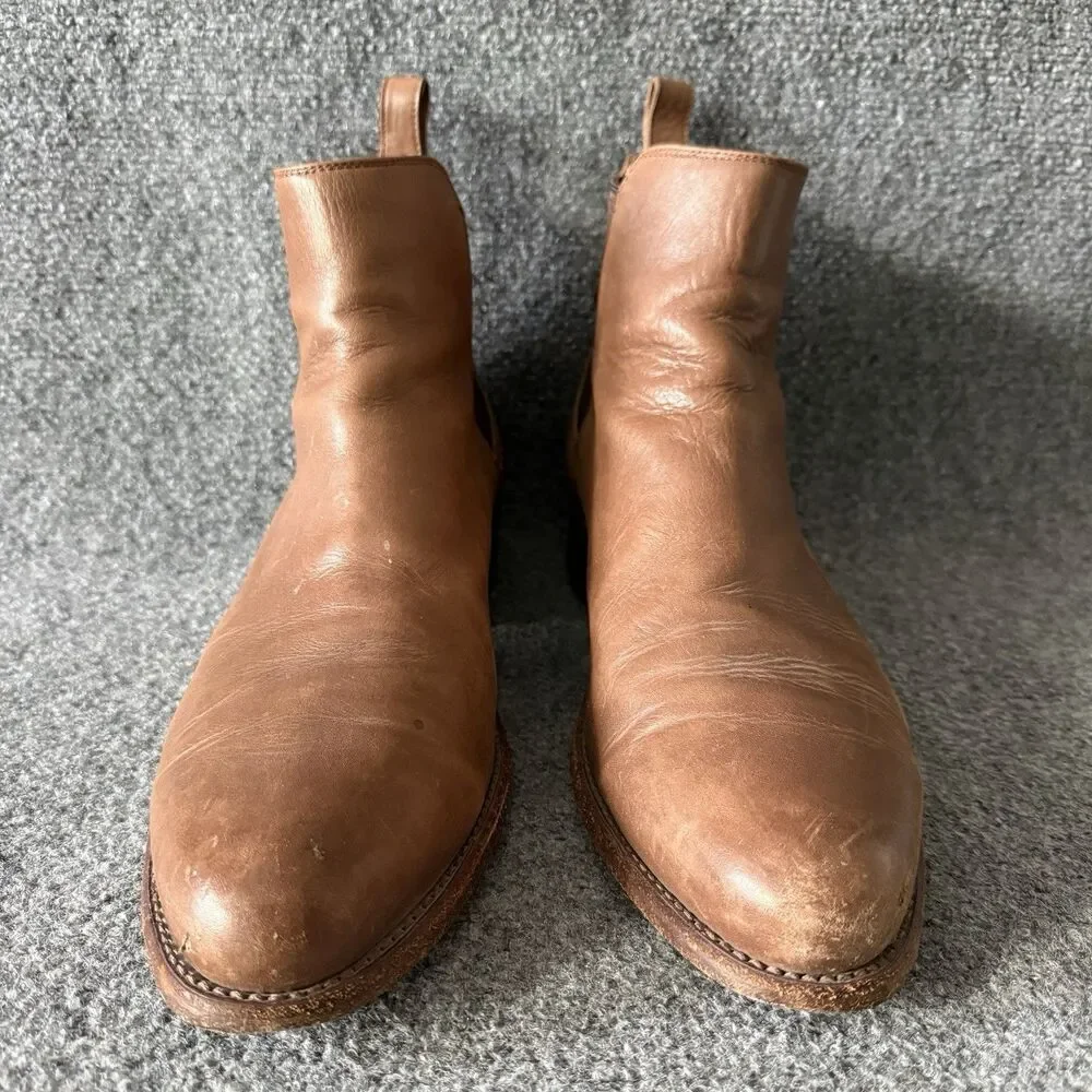 Tecovas The Chance Tan Leather Chelsea Boots Western Men 13 D Cowpoke Casual