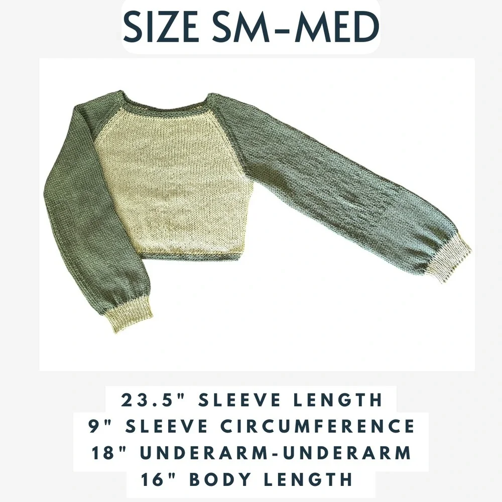 Handmade cropped knit