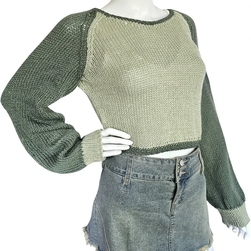 Handmade cropped knit
