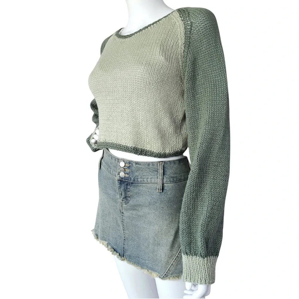 Handmade cropped knit