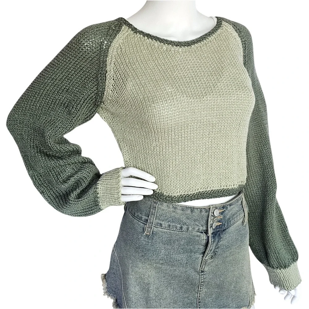 Handmade cropped knit