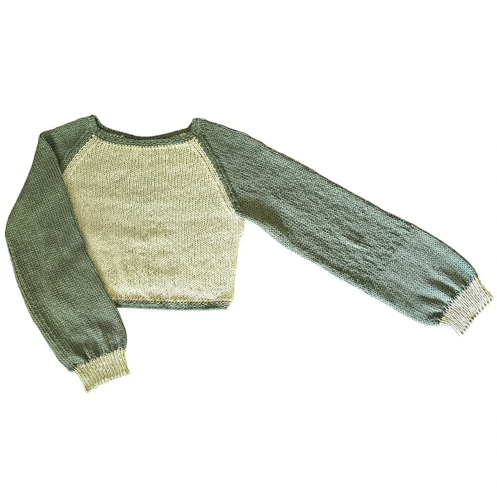 Handmade cropped knit