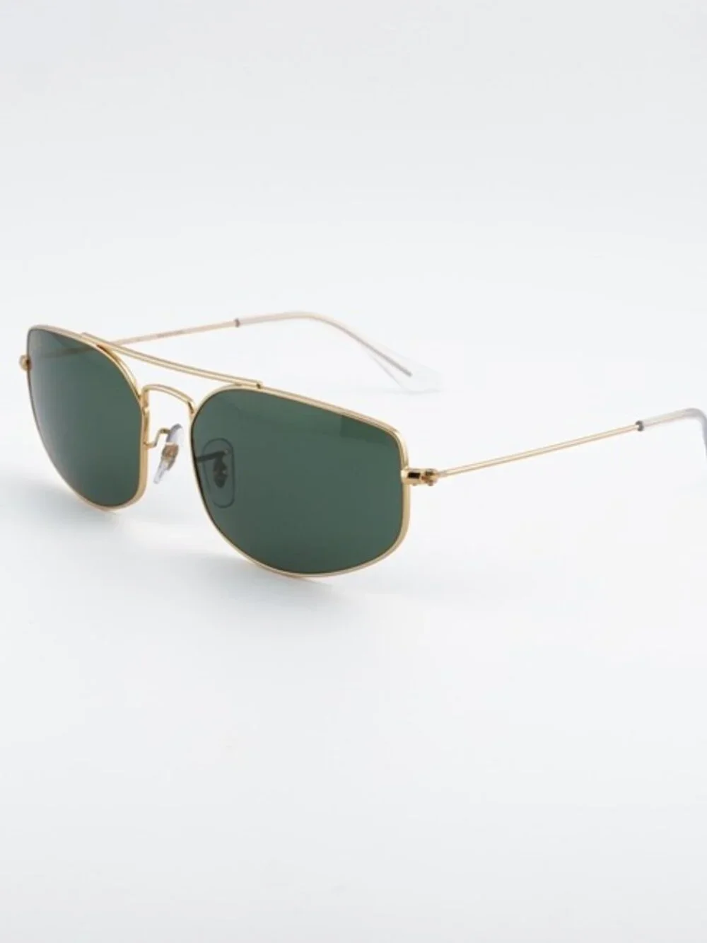 Ray-Ban RB3845 919631 Sunglasses Legend Gold Square Frame, G-15 Green Lenses