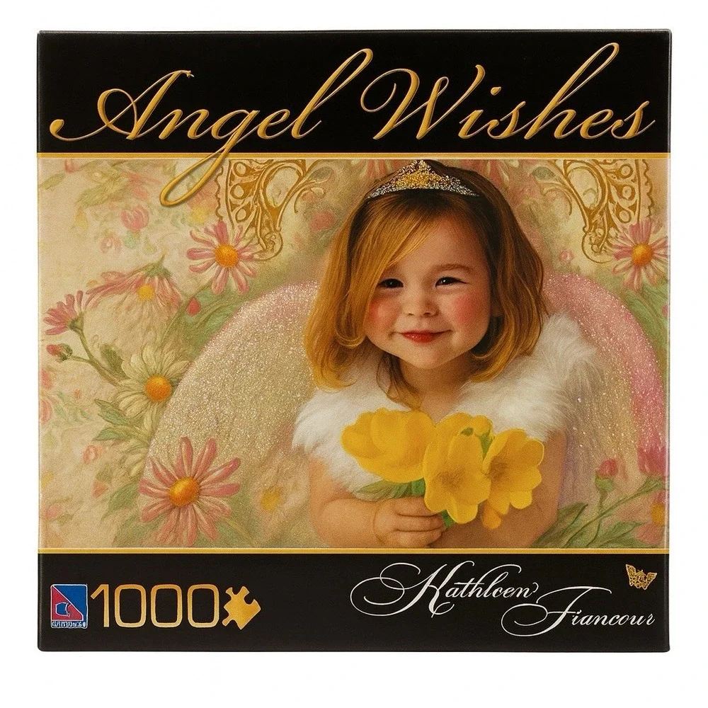 Kathleen Francour Angel Wishes Garden of Eden‎ 1000 Piece Jigsaw Puzzle Cottage