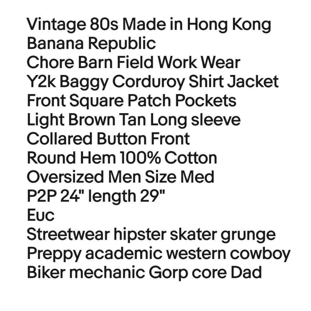 Banana Republic vintage 80s