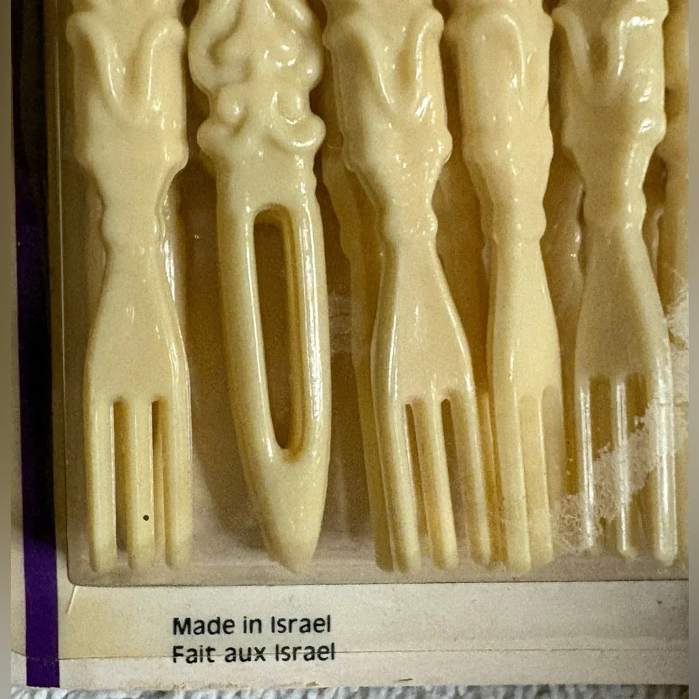 VTG Phoenixware After 5s 20 Pieces PLASTIC Appetizer Forks -2 Sets 1981 USA